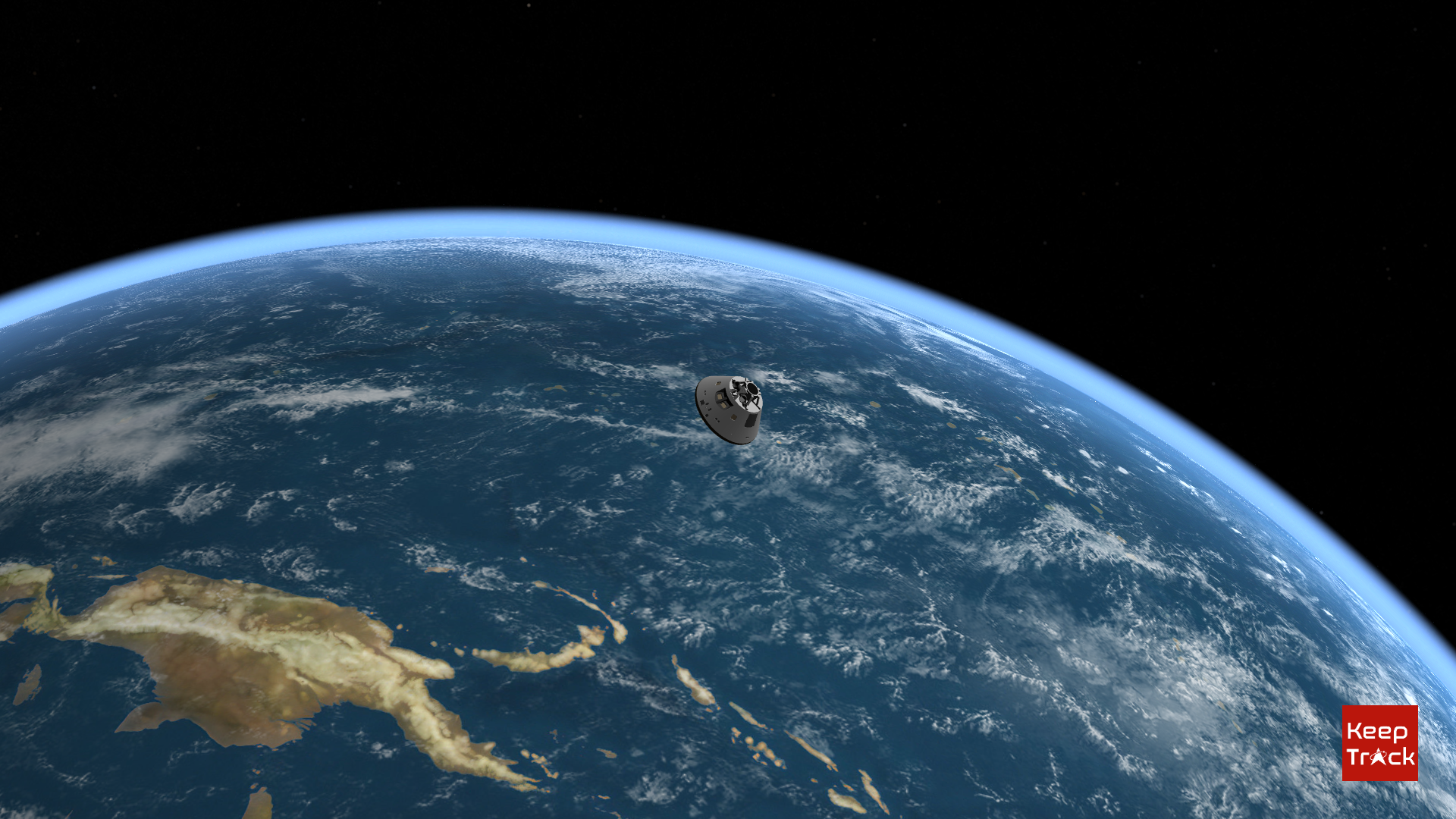 Tracking Artemis II in KeepTrack